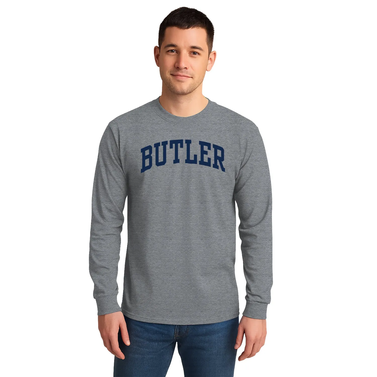 Butler University Classic Long Sleeve T-Shirt (Charcoal Grey) sold by Barnesmith product image thumbnail 2