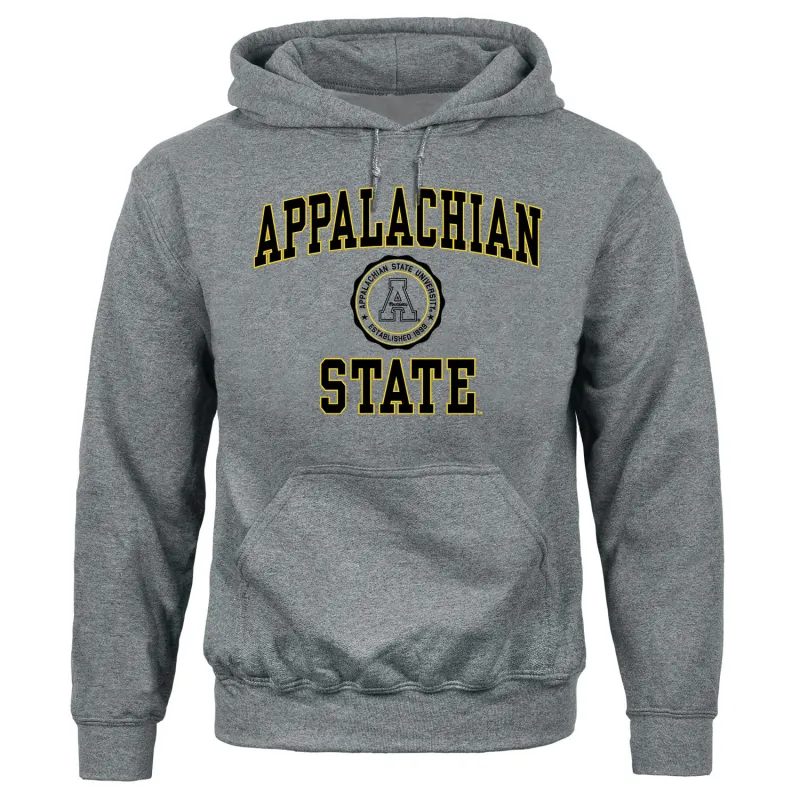 Appalachian State University Heritage Hooded Sweatshirt (Charcoal Grey) sold by Barnesmith