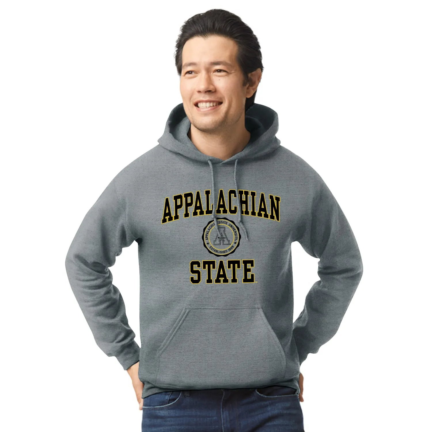 Appalachian State University Heritage Hooded Sweatshirt (Charcoal Grey) sold by Barnesmith product image thumbnail 2