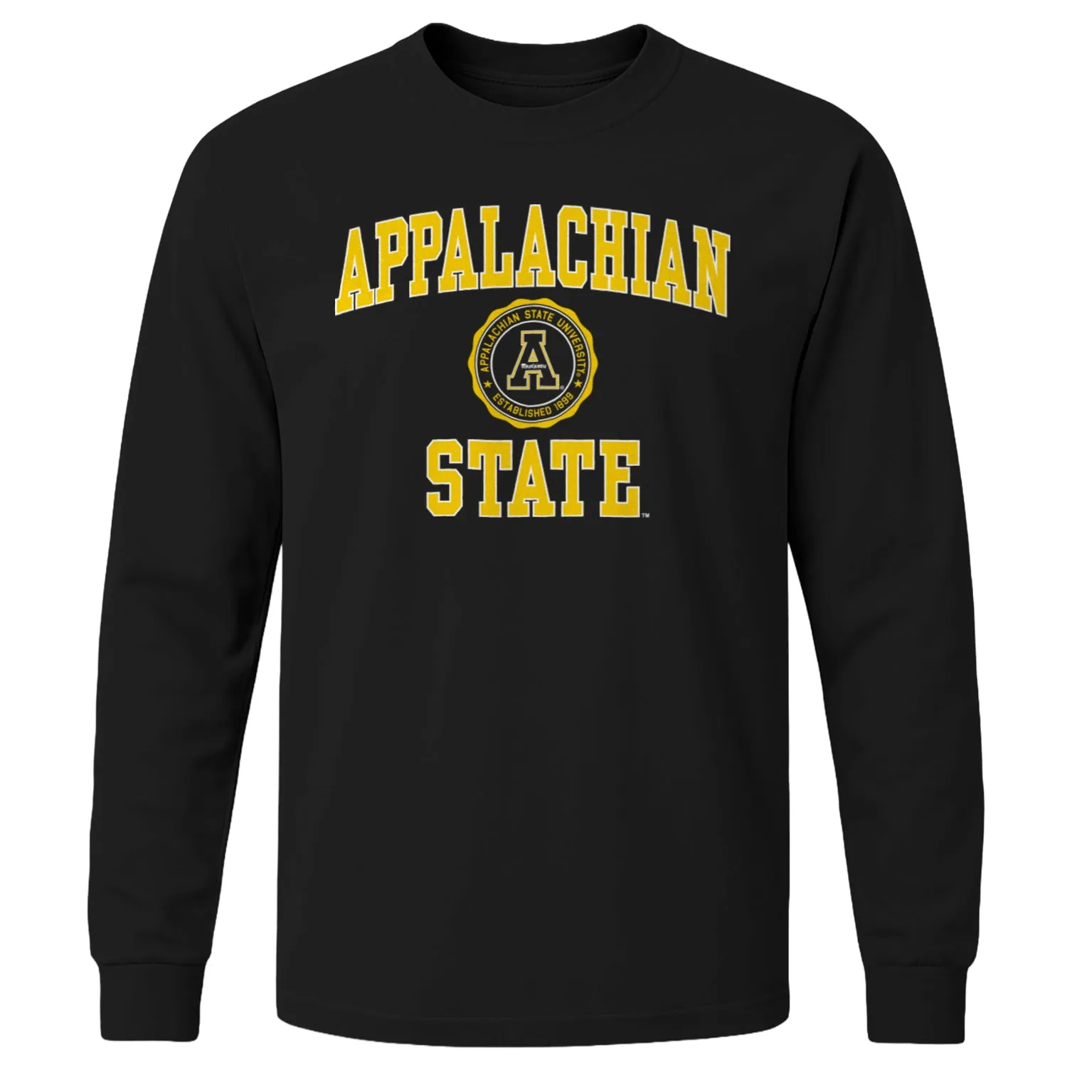 Appalachian State University Heritage Long Sleeve T-Shirt (Black) sold by Barnesmith