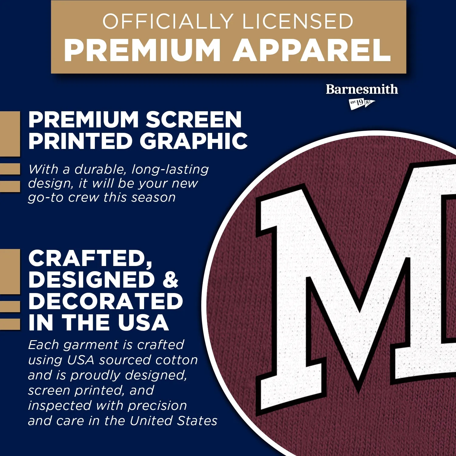 MIT Essential Sweatshirt (Maroon) sold by Barnesmith product image thumbnail 4