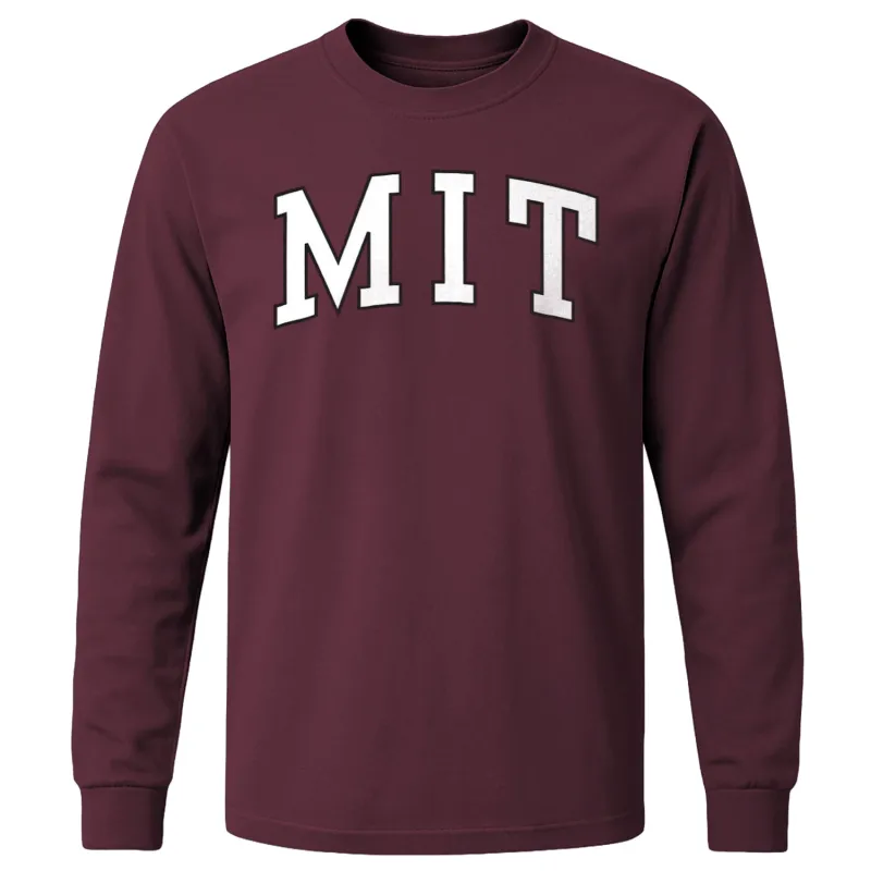 MIT Long Sleeve T-Shirt Classic (Maroon) sold by Barnesmith
