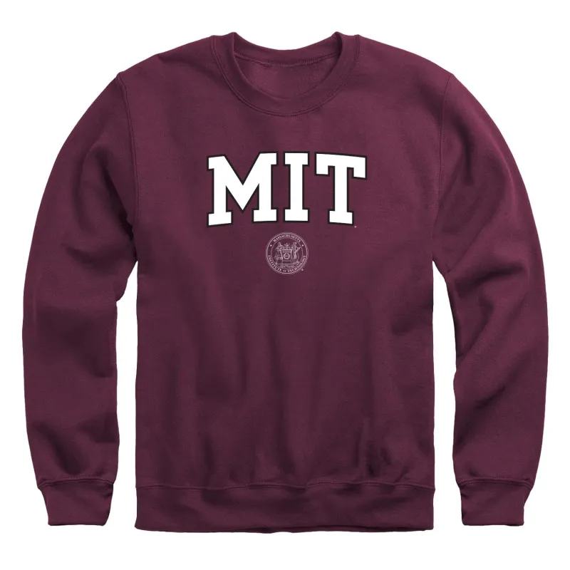 MIT Crest Crewneck Sweatshirt (Maroon) sold by Barnesmith