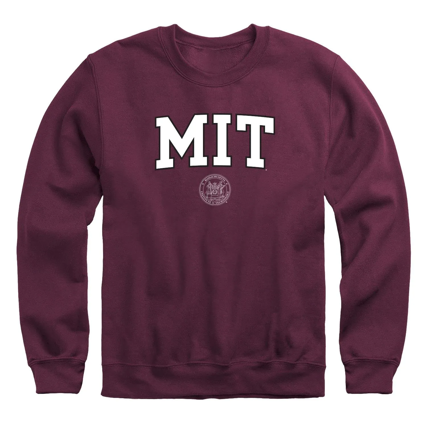 MIT Crest Crewneck Sweatshirt (Maroon) sold by Barnesmith