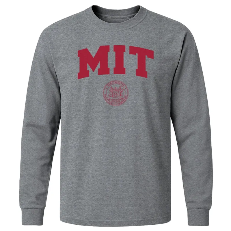 MIT Heritage Long Sleeve T-Shirt (Charcoal Grey) sold by Barnesmith