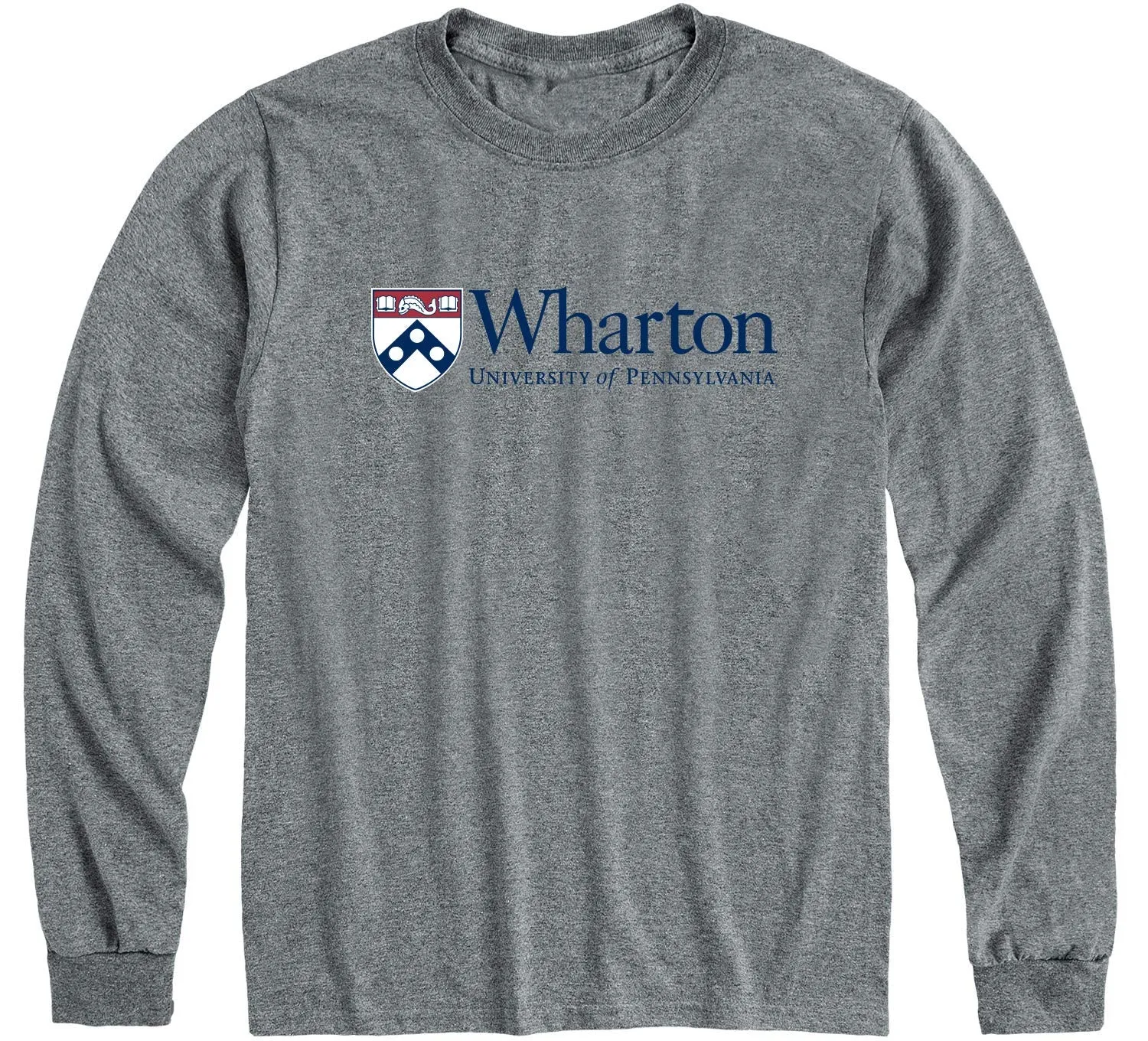 Penn Wharton Long Sleeve T-Shirt (Charcoal Grey) sold by Barnesmith