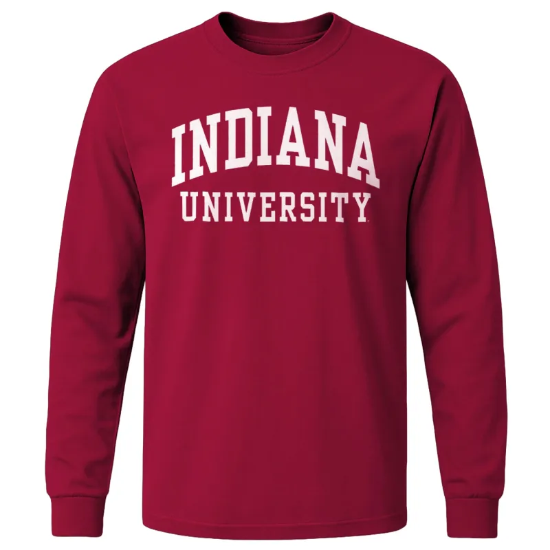 Indiana University Classic Long Sleeve T-Shirt (Cardinal) sold by Barnesmith