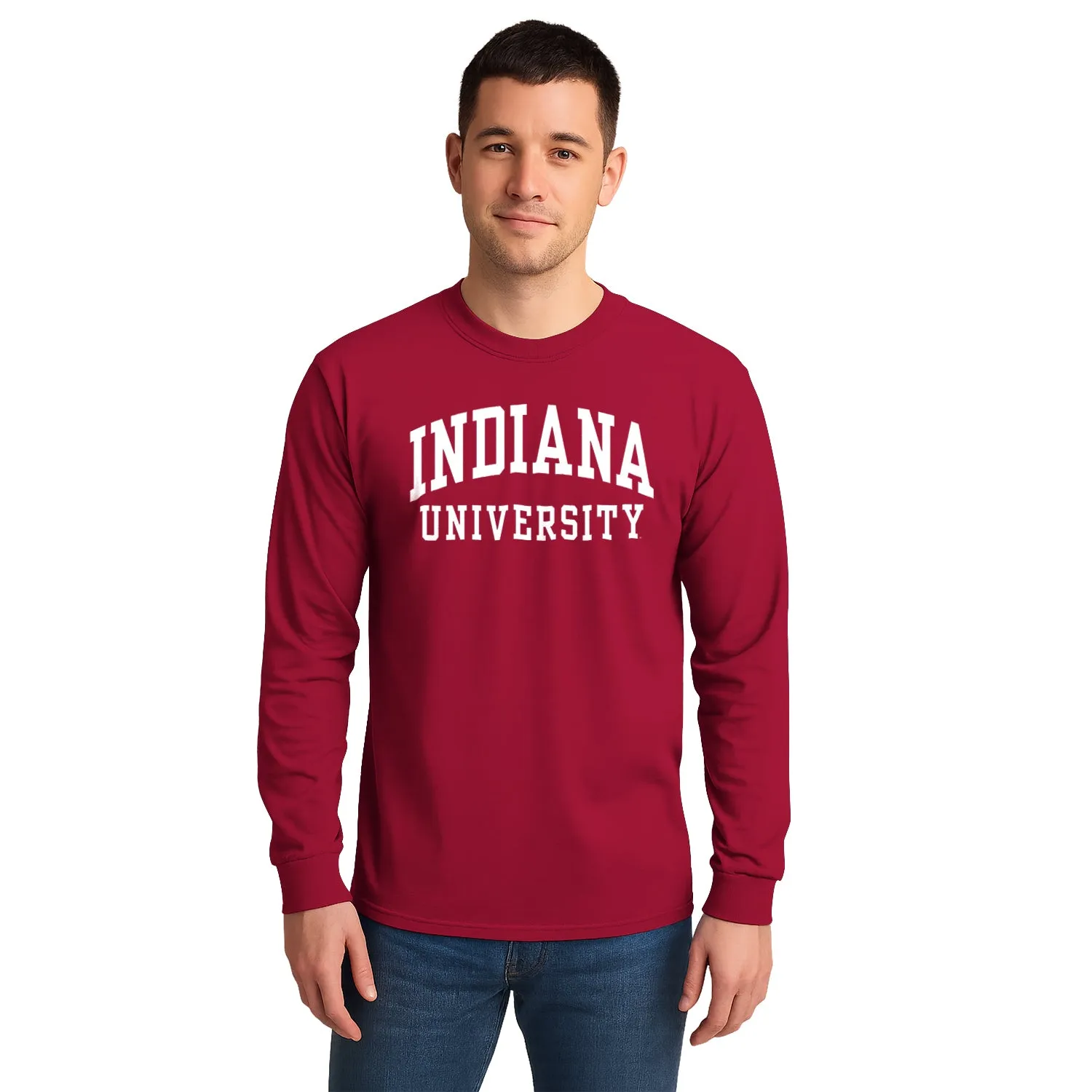 Indiana University Classic Long Sleeve T-Shirt (Cardinal) sold by Barnesmith product image thumbnail 2