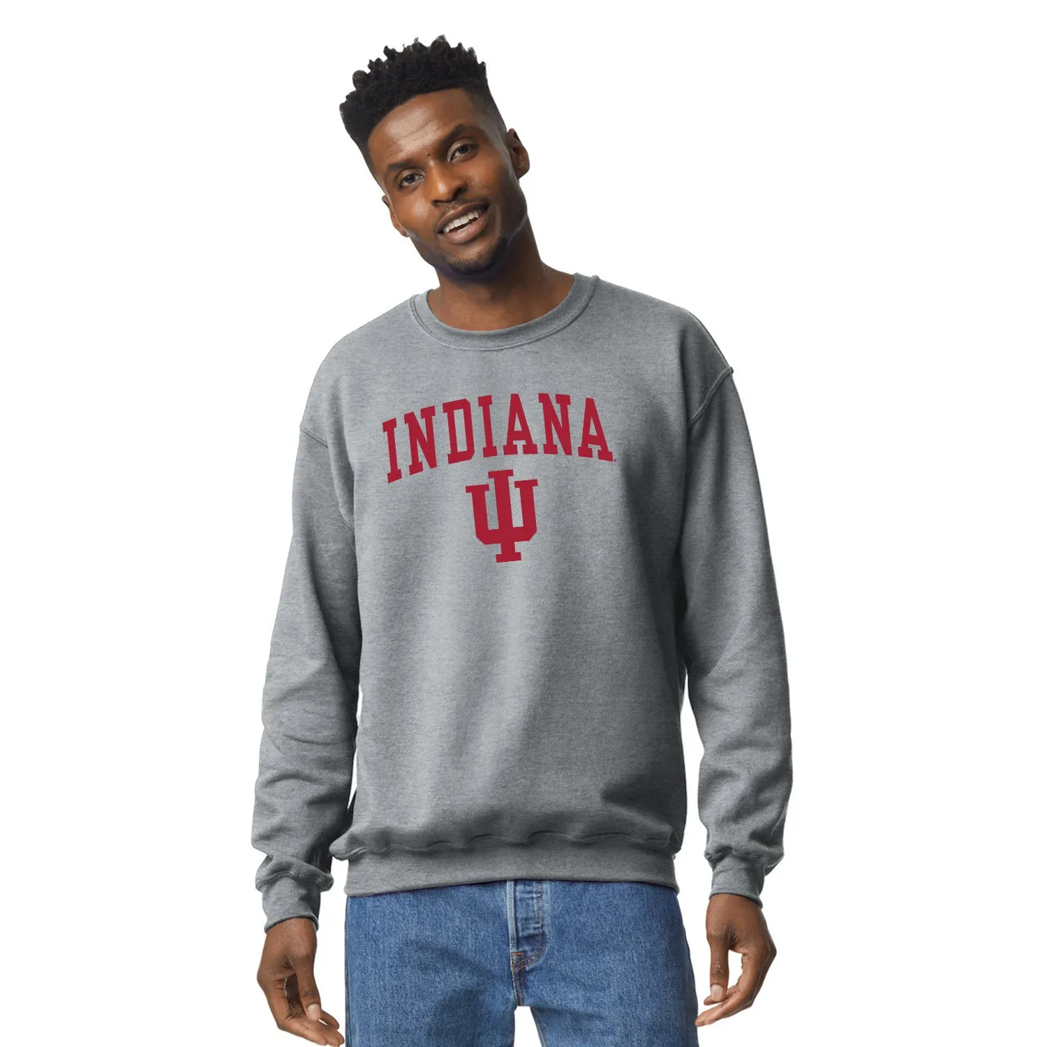 Indiana University Heritage Sweatshirt (Charcoal Grey) sold by Barnesmith product image thumbnail 2