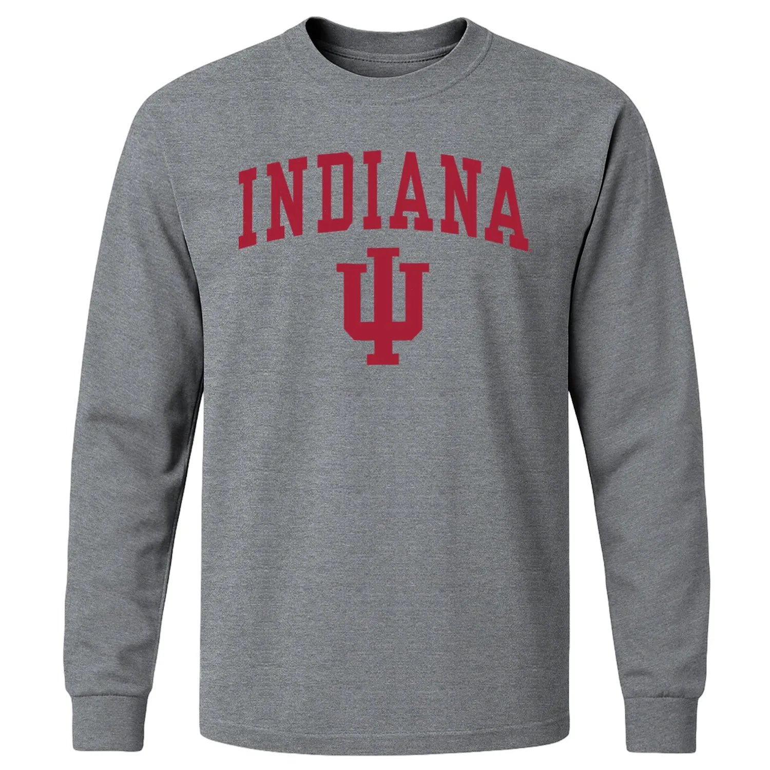 Indiana University Heritage Long Sleeve T-Shirt (Charcoal Grey) sold by Barnesmith