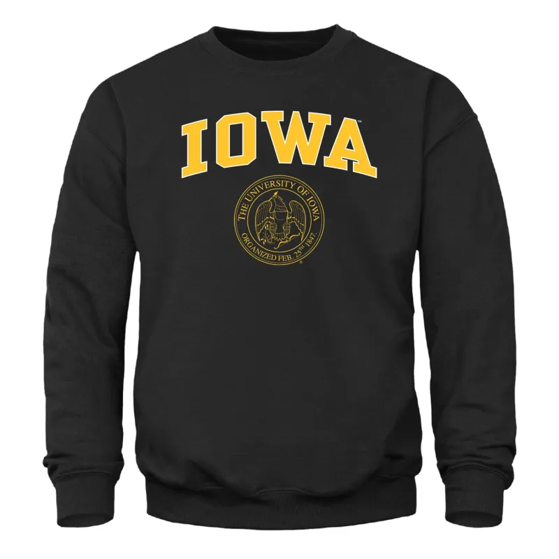 University of Iowa Heritage Sweatshirt (Black) sold by Barnesmith