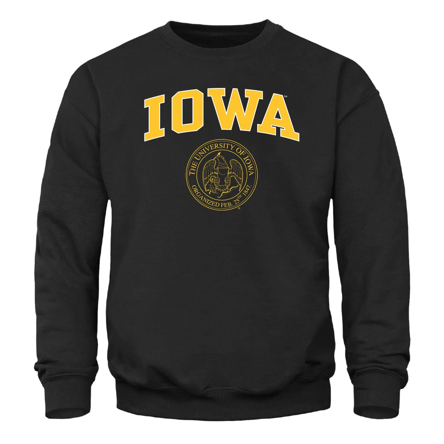 University of Iowa Heritage Sweatshirt (Black) sold by Barnesmith