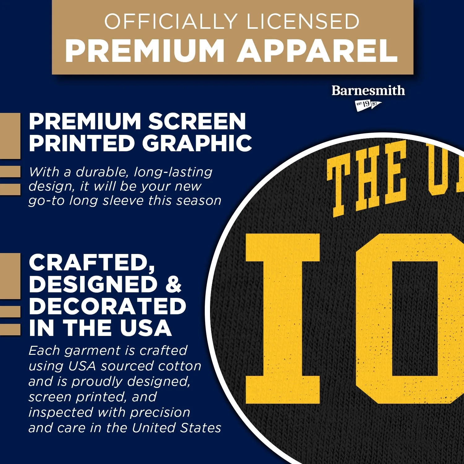 University of Iowa Classic Long Sleeve T-Shirt (Black) sold by Barnesmith product image thumbnail 4