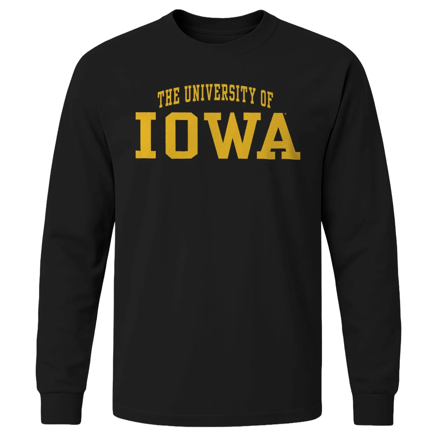 University of Iowa Classic Long Sleeve T-Shirt (Black) sold by Barnesmith