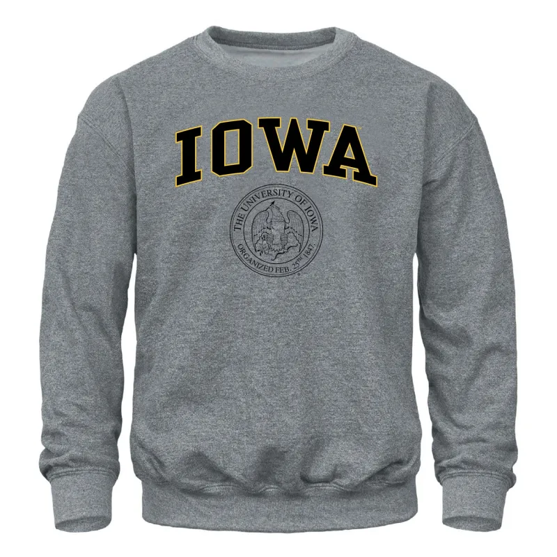 University of Iowa Heritage Sweatshirt (Charcoal Grey) sold by Barnesmith