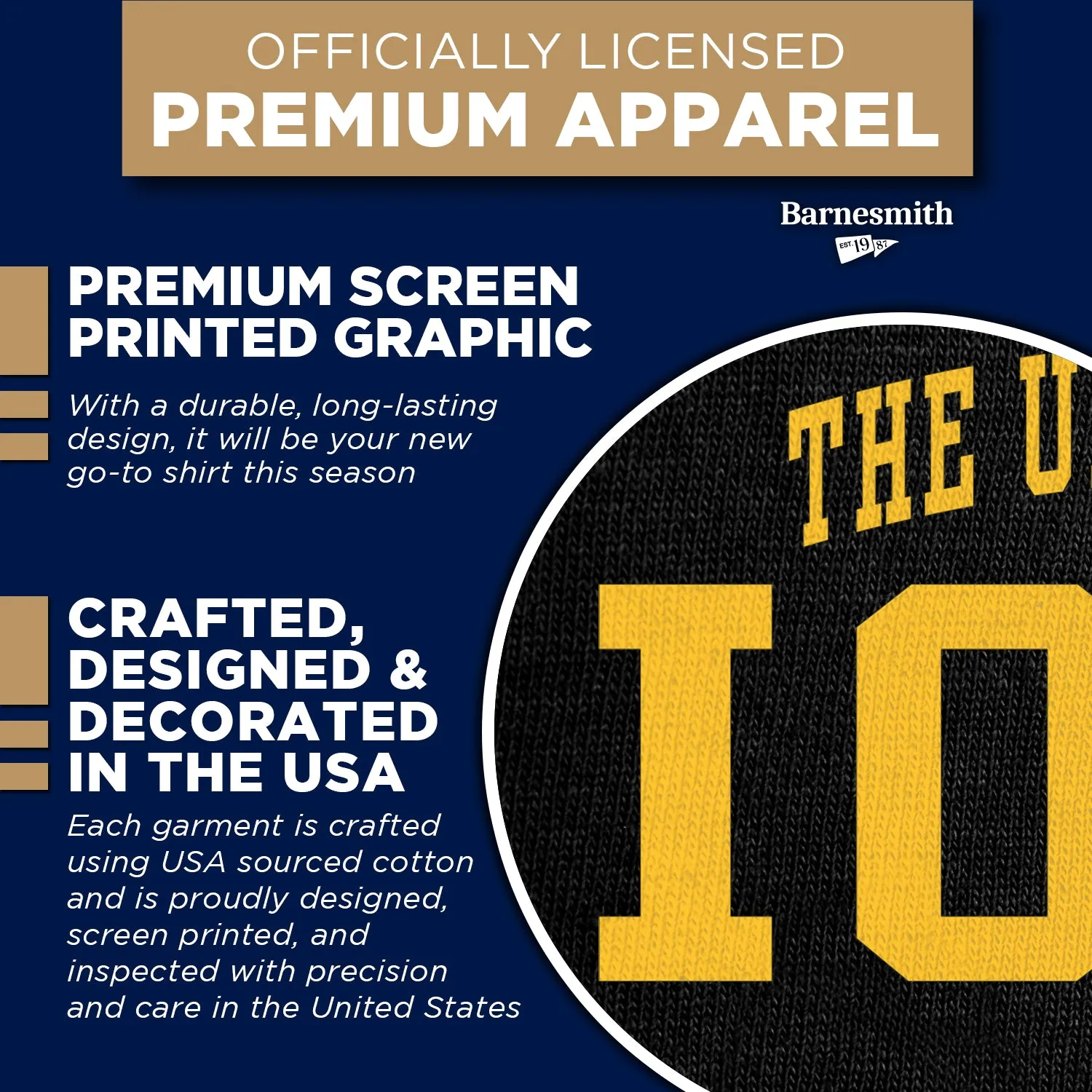 University of Iowa Classic T-Shirt (Black) sold by Barnesmith product image thumbnail 4