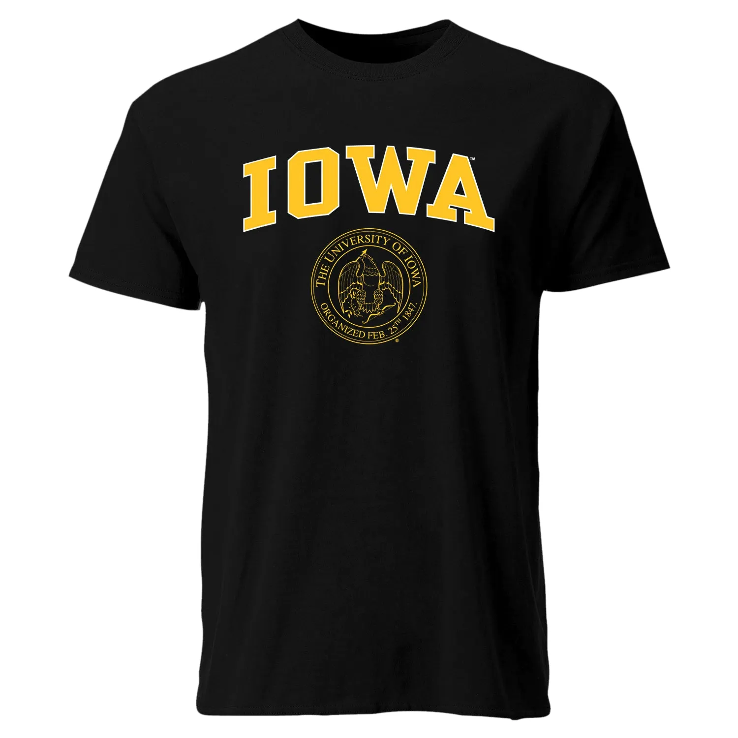 University of Iowa Heritage T-Shirt (Black) sold by Barnesmith