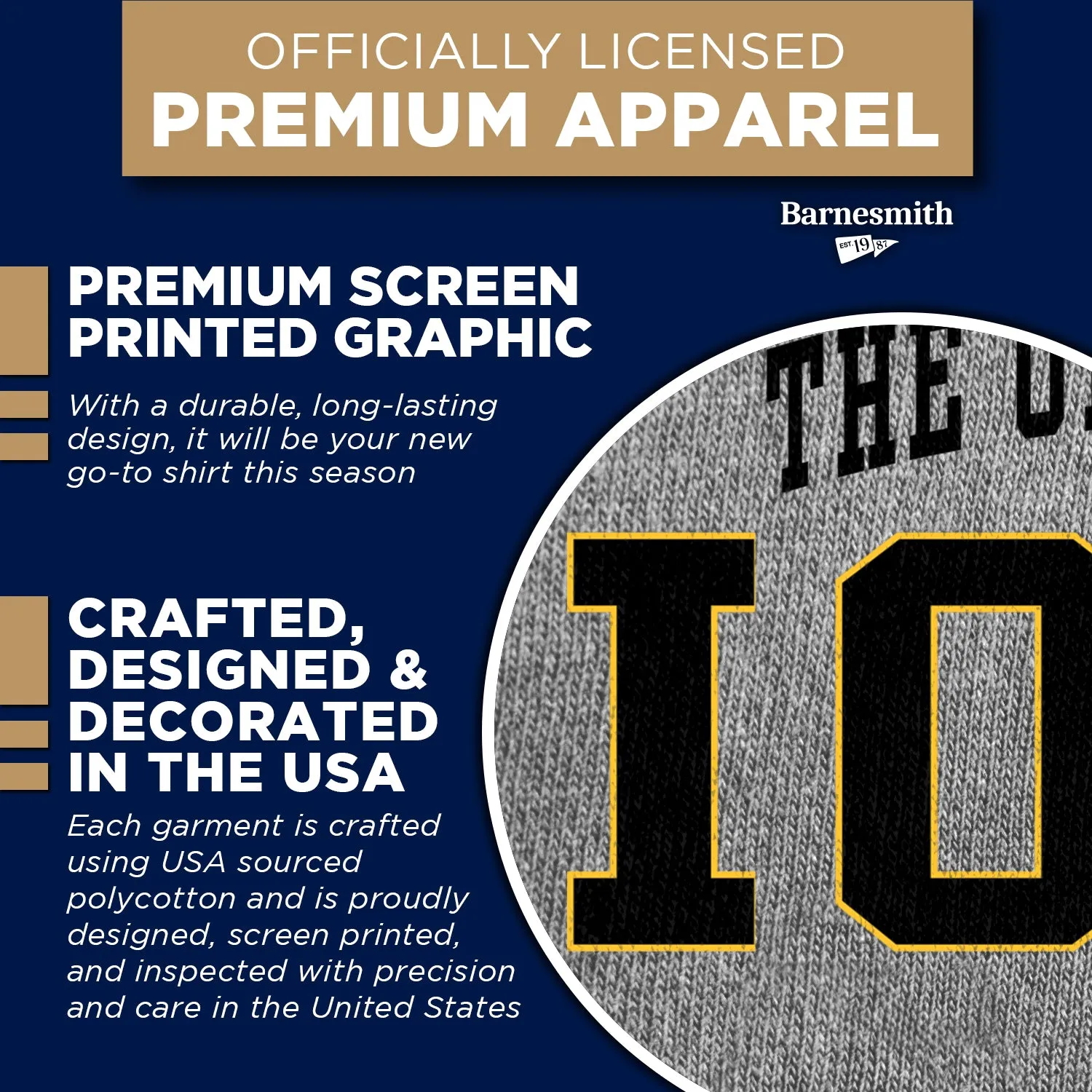 University of Iowa Classic T-Shirt (Charcoal Grey) sold by Barnesmith product image thumbnail 4