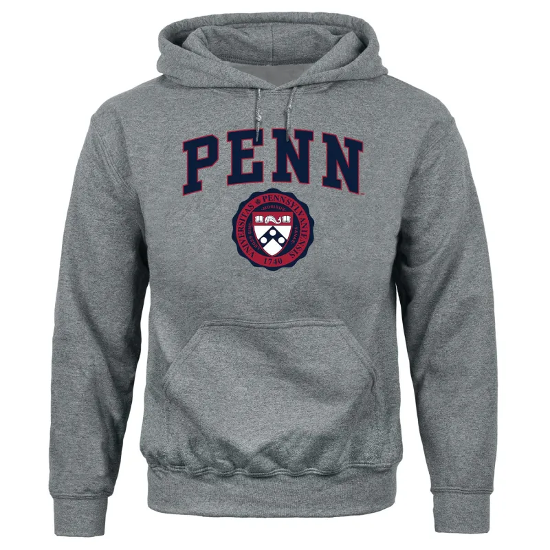 Penn Heritage Hooded Sweatshirt (Charcoal Grey) sold by Barnesmith