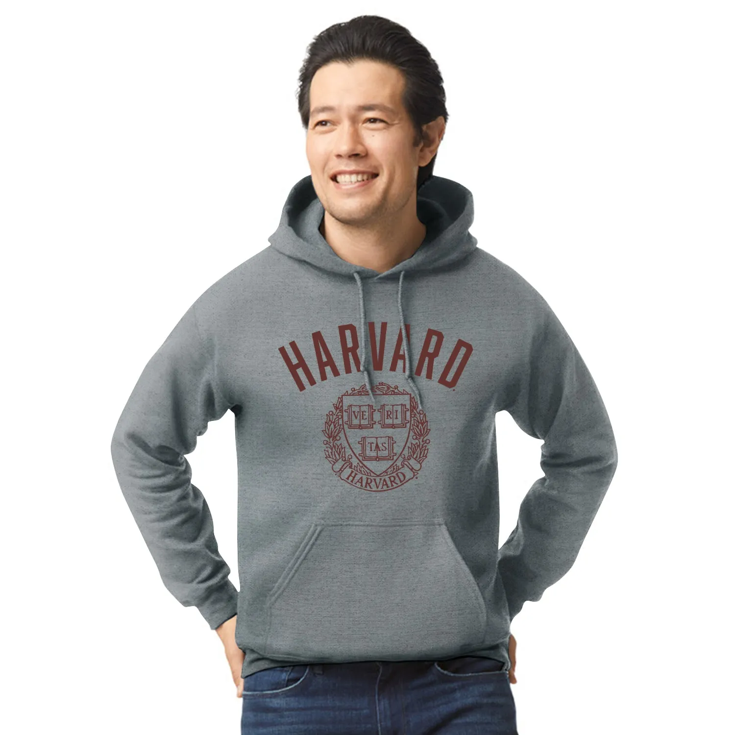 Harvard University Heritage Hooded Sweatshirt (Charcoal Grey) sold by Barnesmith product image thumbnail 2