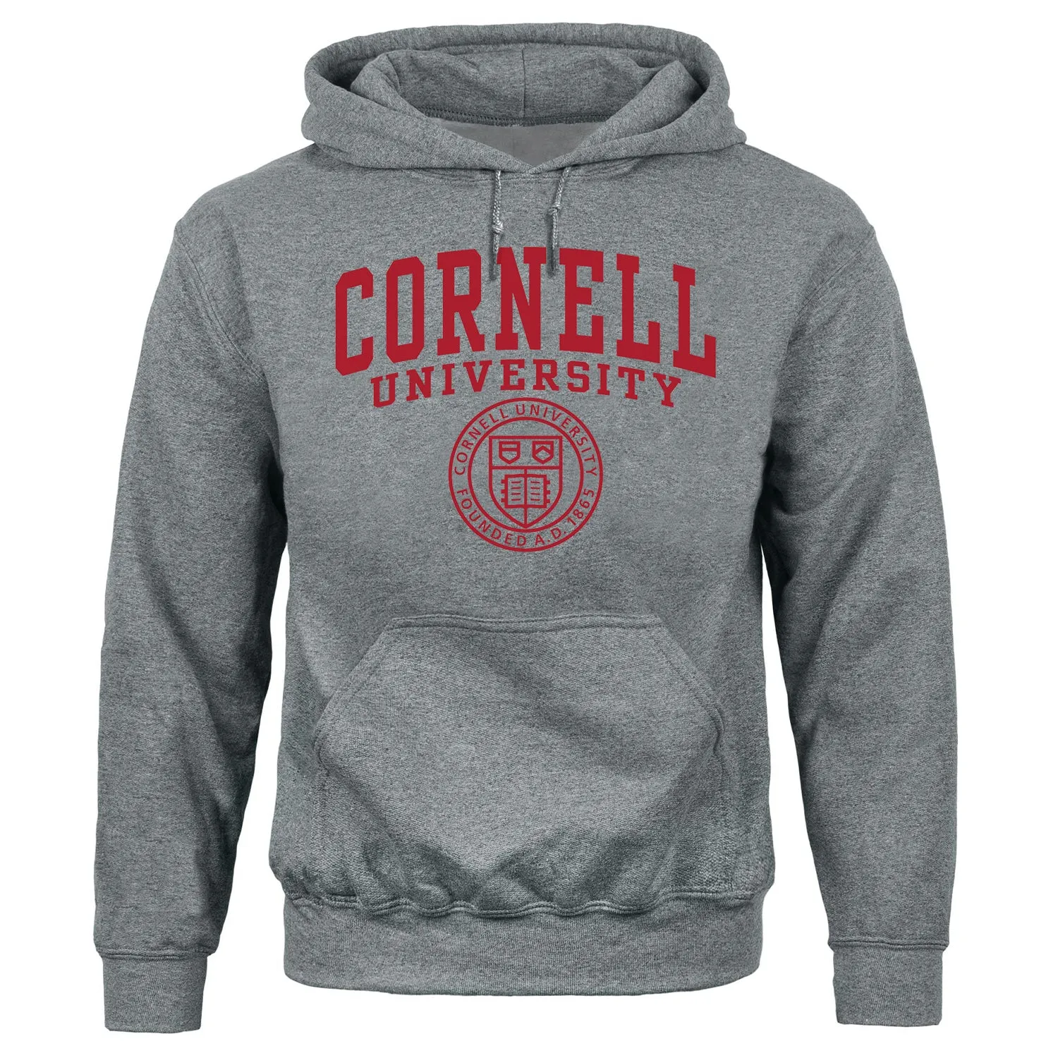 Cornell Heritage Hooded Sweatshirt (Charcoal Grey) sold by Barnesmith
