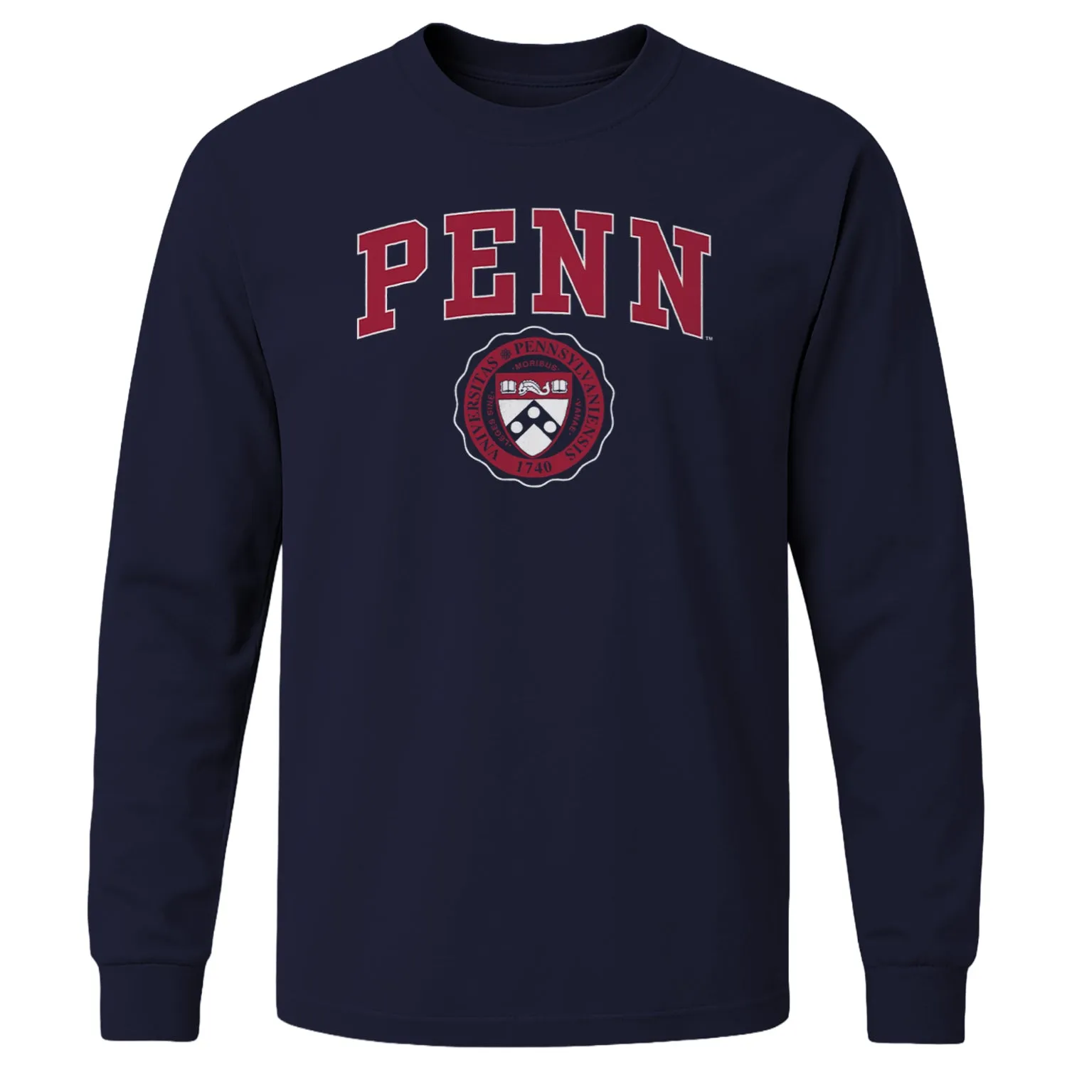 University of Pennsylvania Quakers Heritage Long Sleeve T-Shirt (Navy) sold by Barnesmith