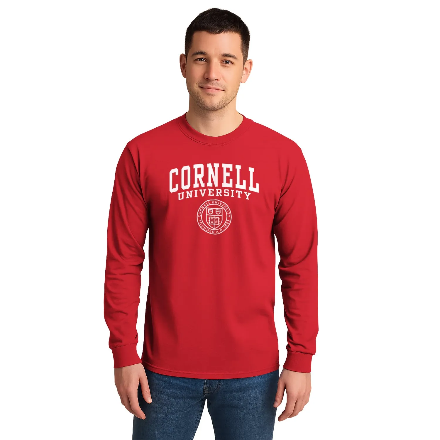 Cornell Heritage Long Sleeve T-Shirt (Red) sold by Barnesmith product image thumbnail 2