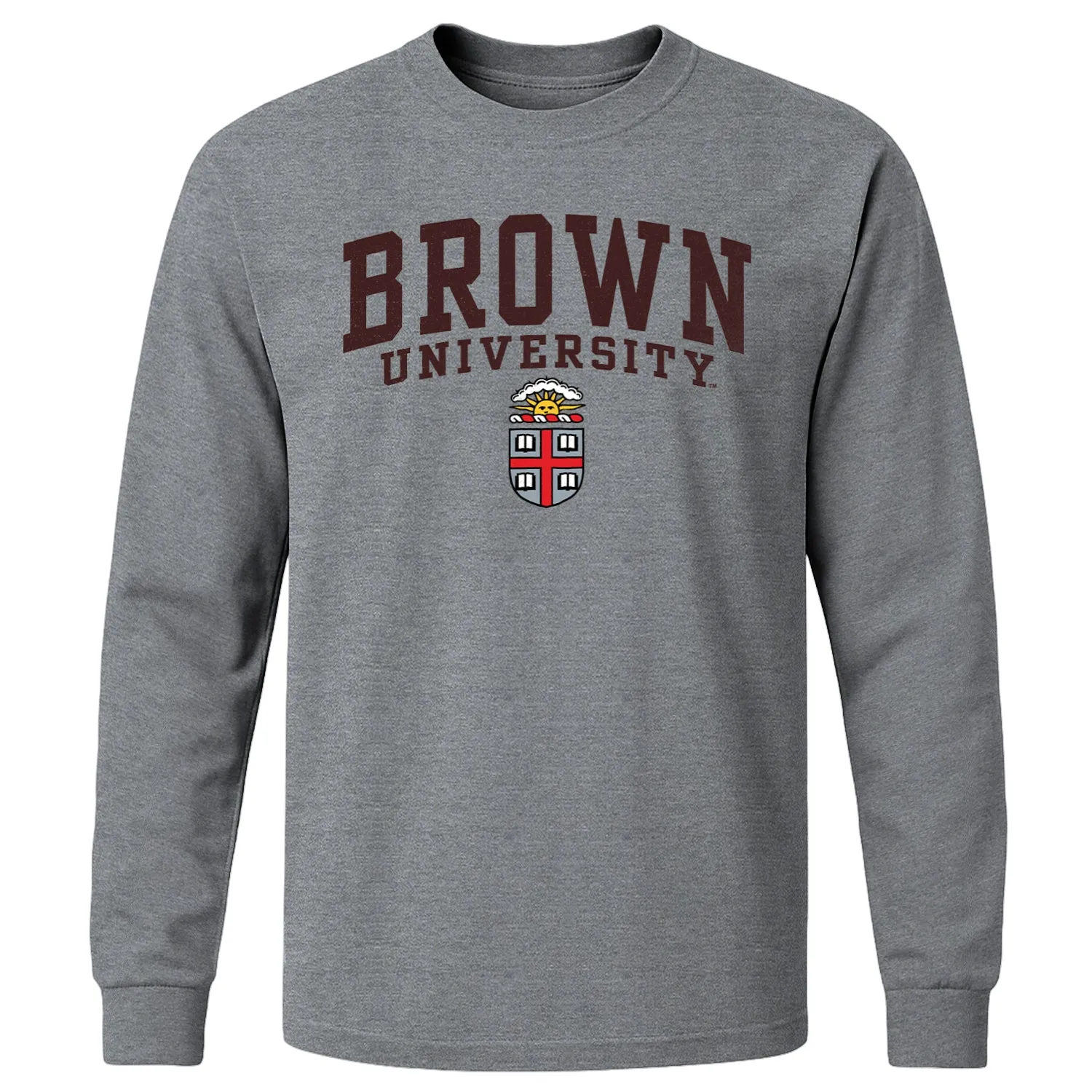 Brown Heritage Long Sleeve T-Shirt (Charcoal Grey) sold by Barnesmith