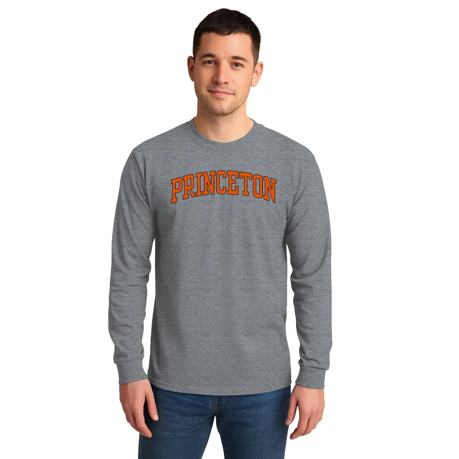 Princeton Classic Long Sleeve T-Shirt (Charcoal Grey) sold by Barnesmith product image thumbnail 2