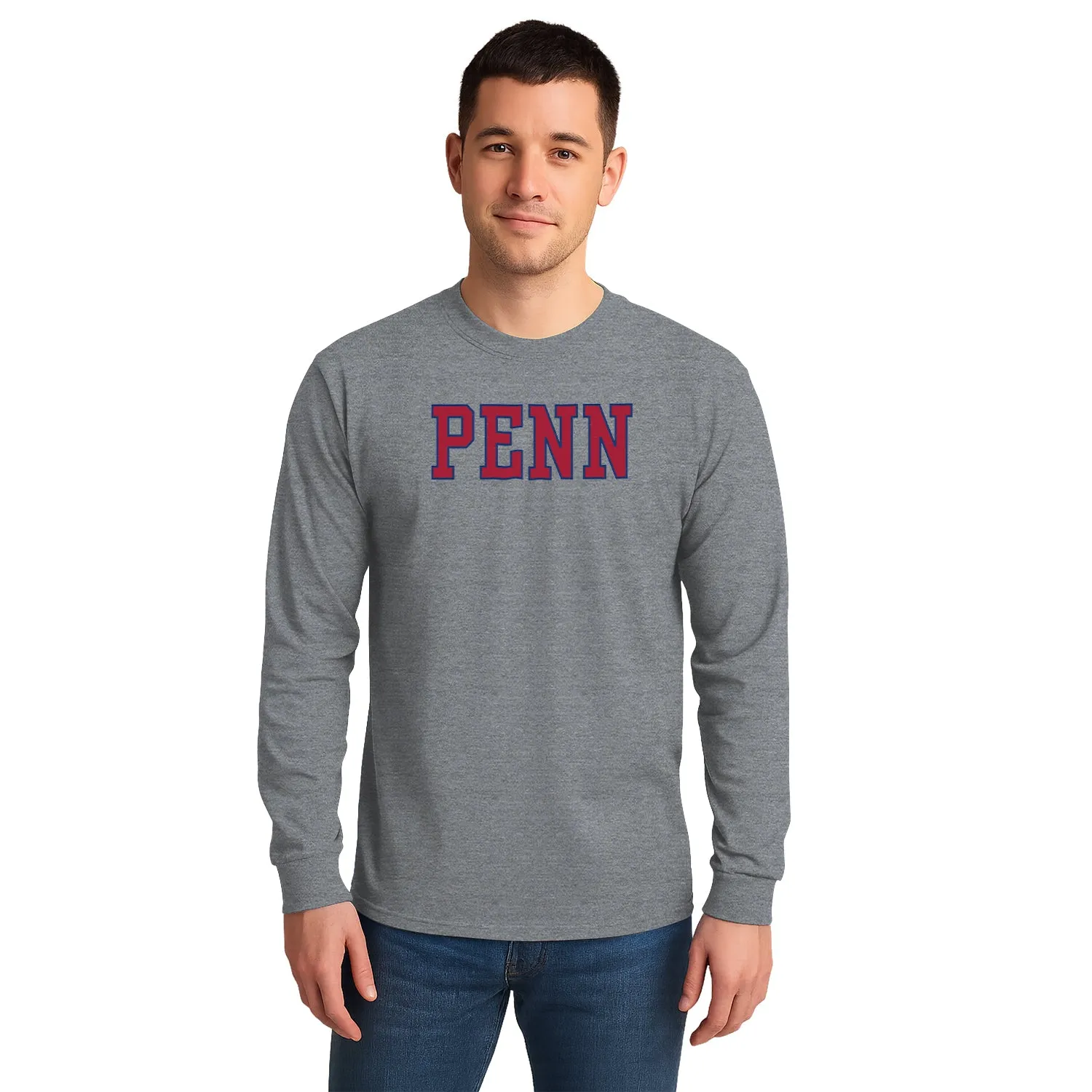 University of Pennsylvania Quakers Penn Classic Long Sleeve T-Shirt (Charcoal Grey) sold by Barnesmith product image thumbnail 2