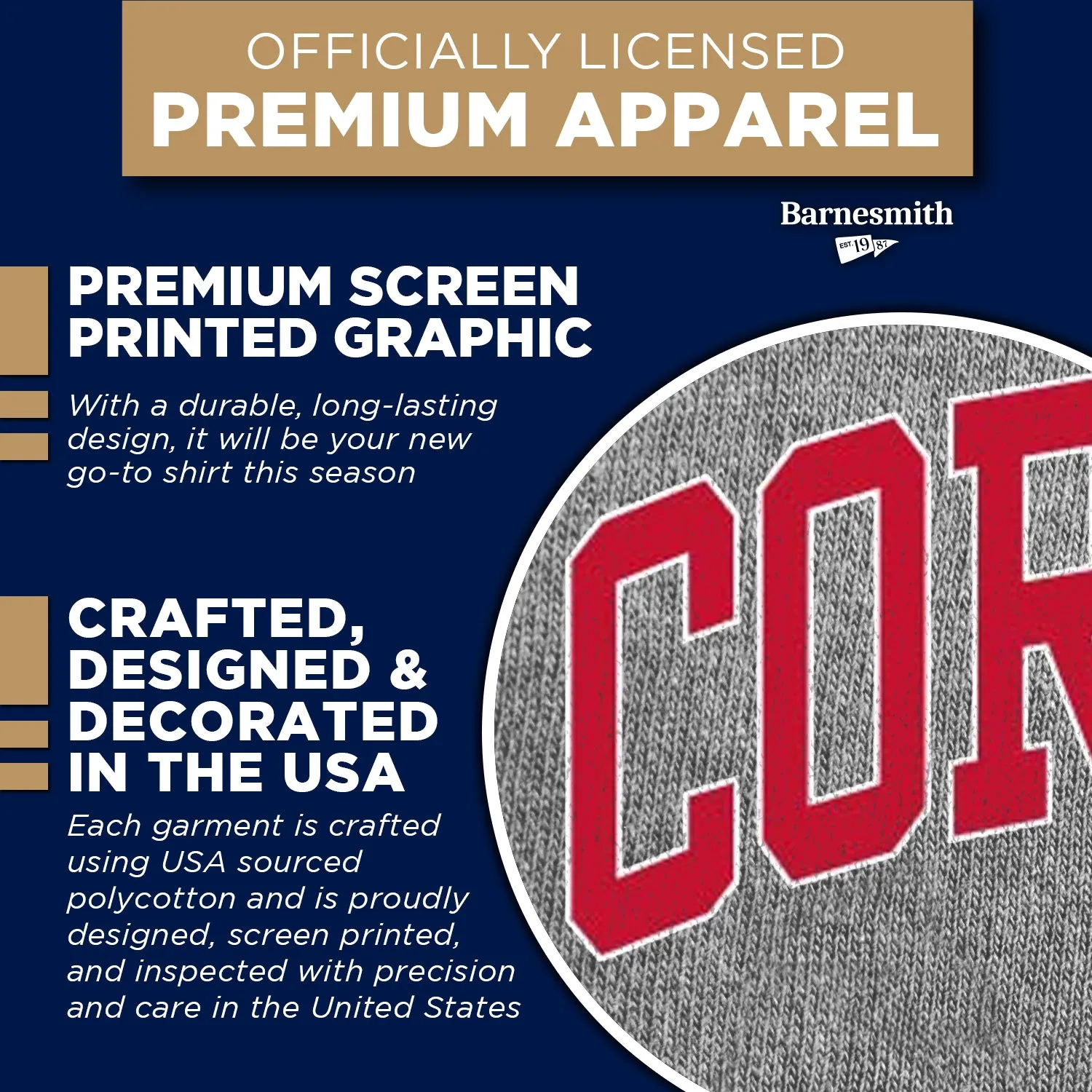 Cornell Classic T-Shirt (Charcoal Grey) sold by Barnesmith product image thumbnail 4