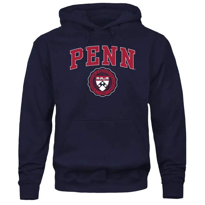 Penn Heritage Hooded Sweatshirt (Navy) sold by Barnesmith