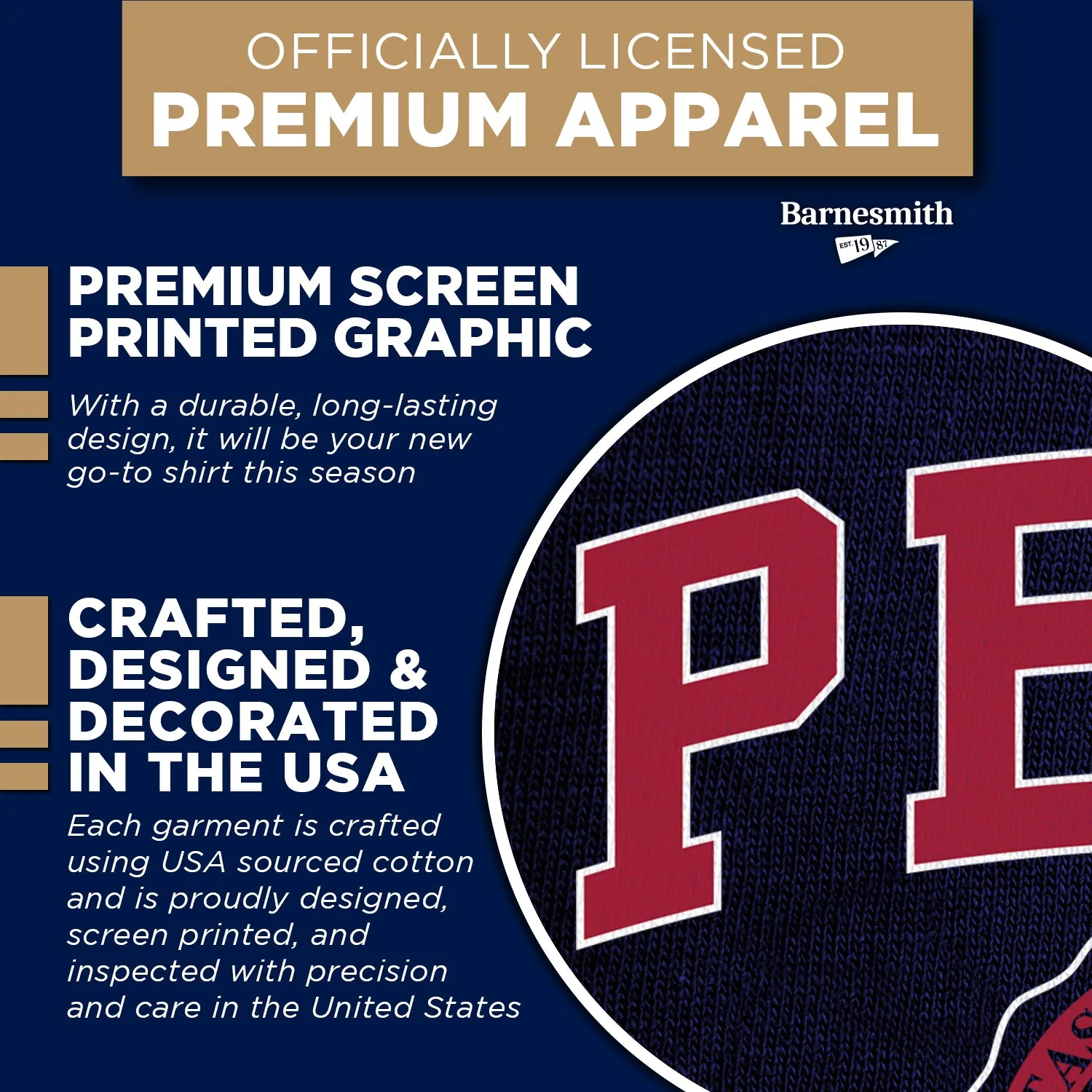 Penn Heritage T-shirt (Navy) sold by Barnesmith product image thumbnail 4