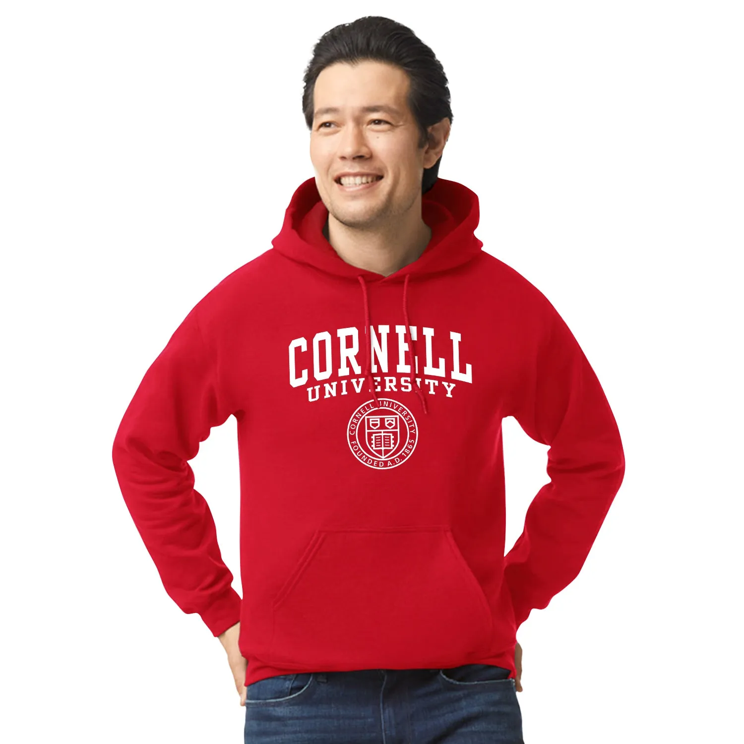 Cornell Heritage Hooded Sweatshirt (Red) sold by Barnesmith product image thumbnail 2