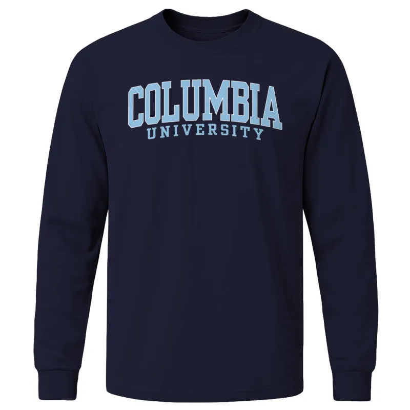 Columbia Classic L/S T-Shirt (Navy) sold by Barnesmith