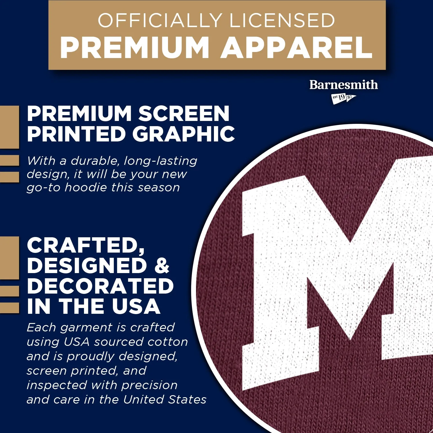 MIT Heritage Hooded Sweatshirt (Maroon) sold by Barnesmith product image thumbnail 4