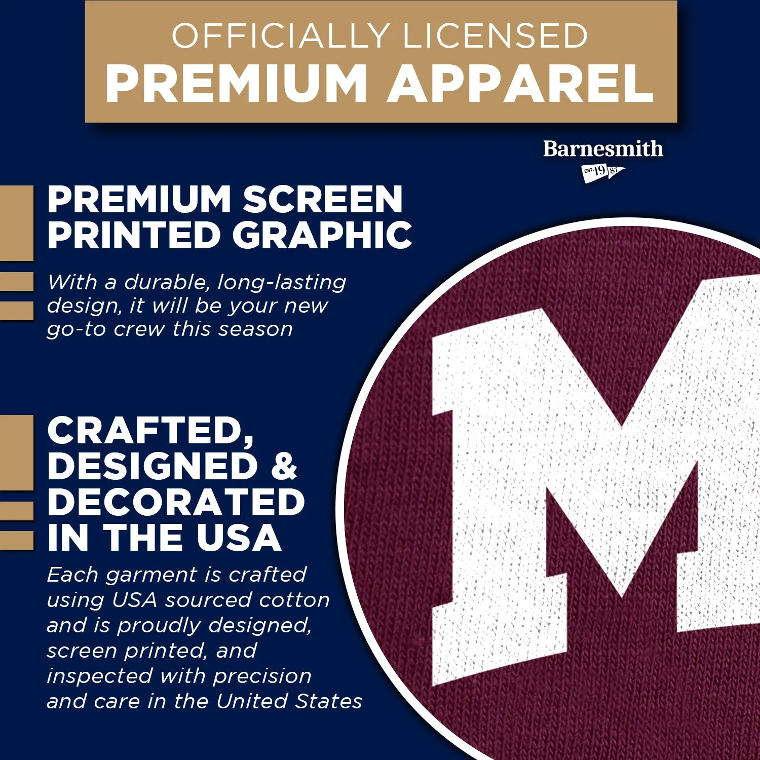 MIT Heritage Crew Sweatshirt (Maroon) sold by Barnesmith product image thumbnail 4