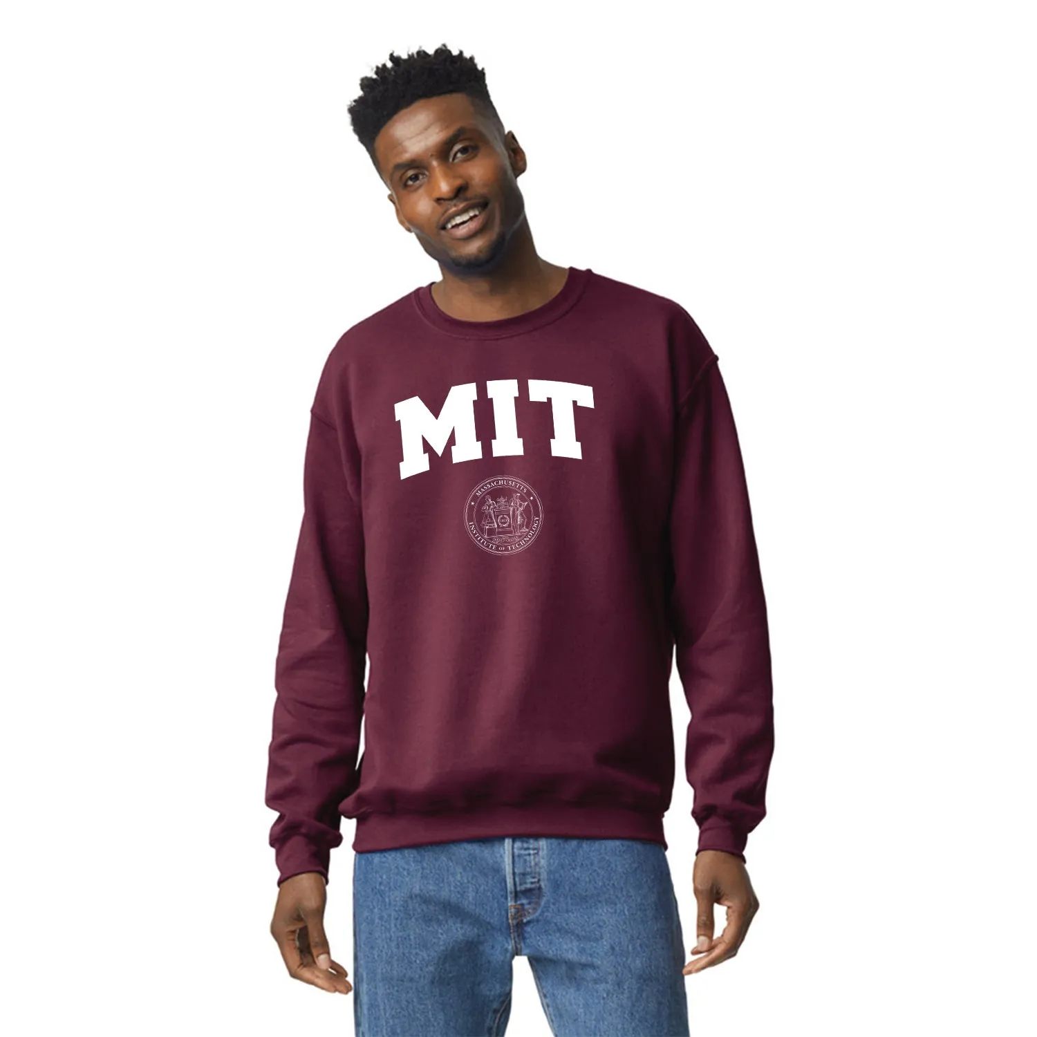 MIT Heritage Crew Sweatshirt (Maroon) sold by Barnesmith product image thumbnail 2