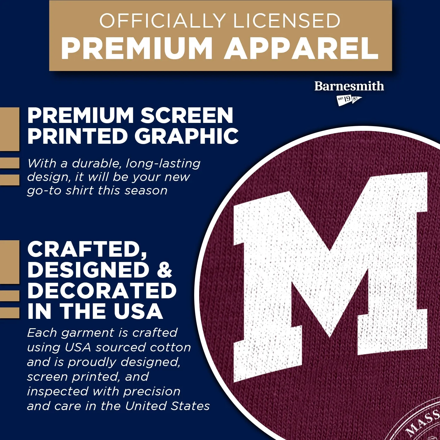 MIT Heritage T-Shirt (Maroon) sold by Barnesmith product image thumbnail 4