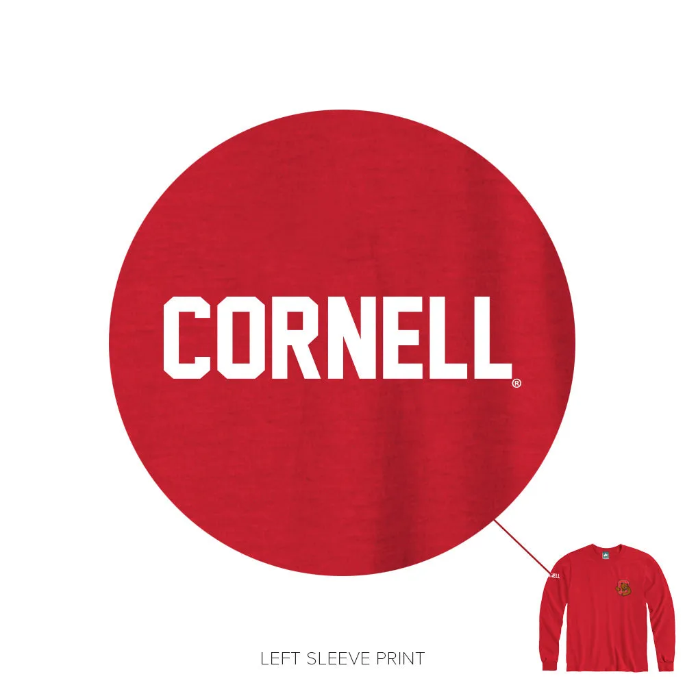 Cornell Mascot Long Sleeve T-Shirt (Red) sold by Barnesmith product image thumbnail 2