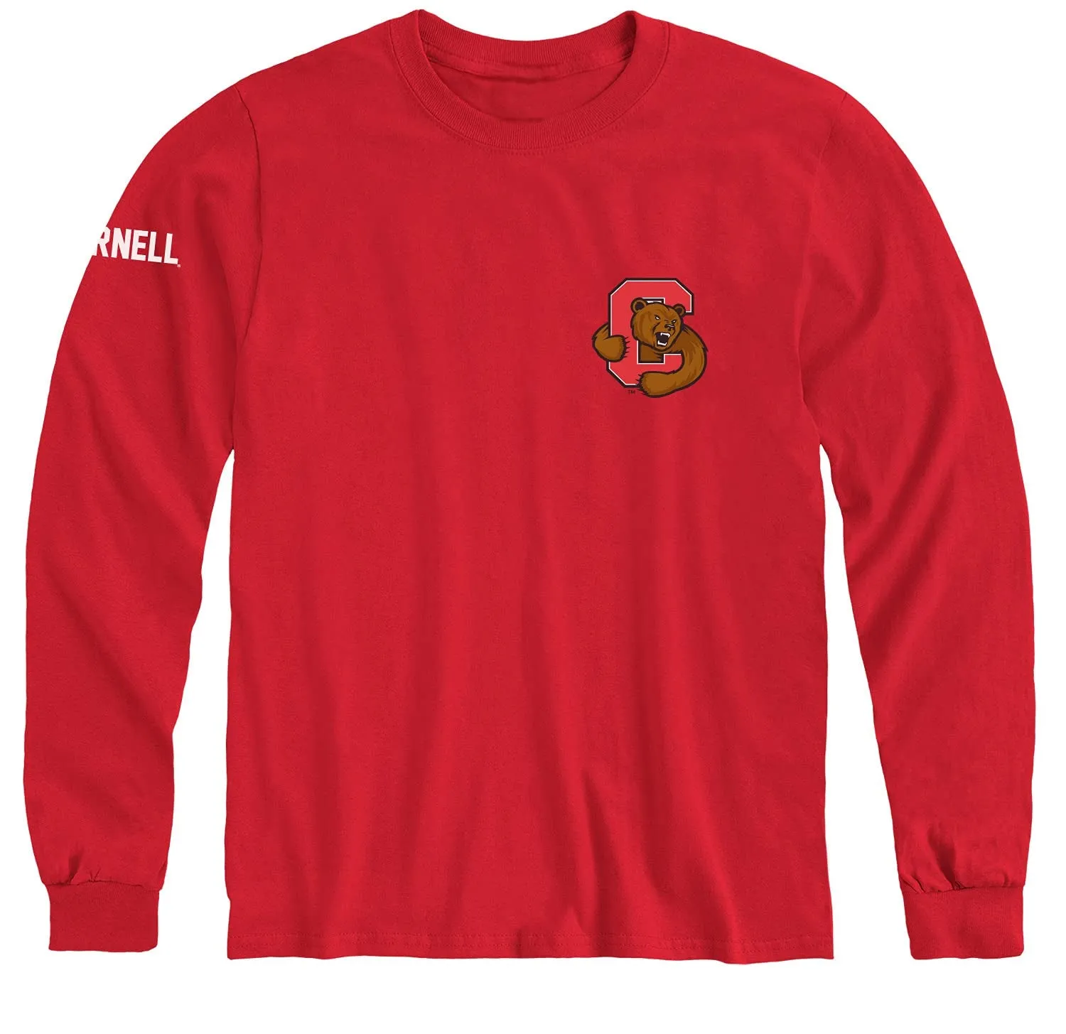 Cornell Mascot Long Sleeve T-Shirt (Red) sold by Barnesmith