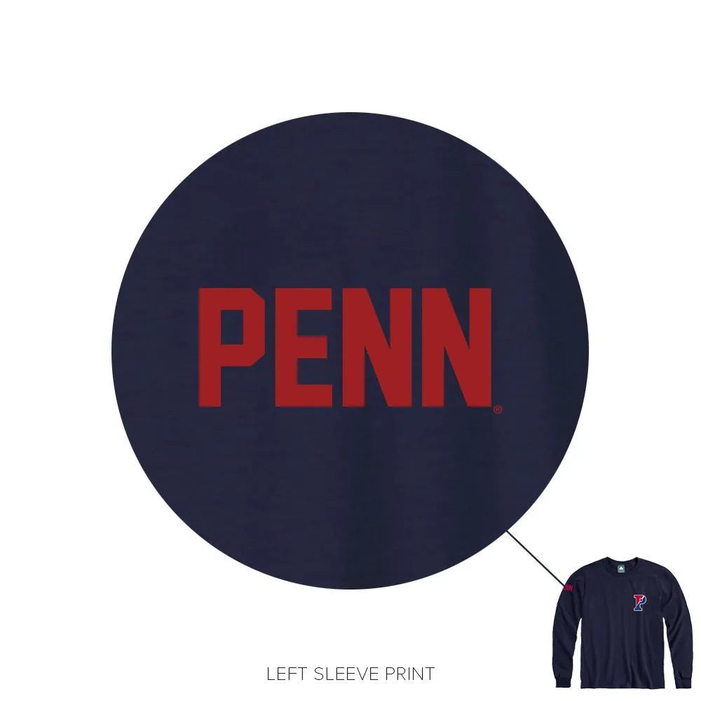 Penn Mascot Long Sleeve T-Shirt (Navy) sold by Barnesmith product image thumbnail 2