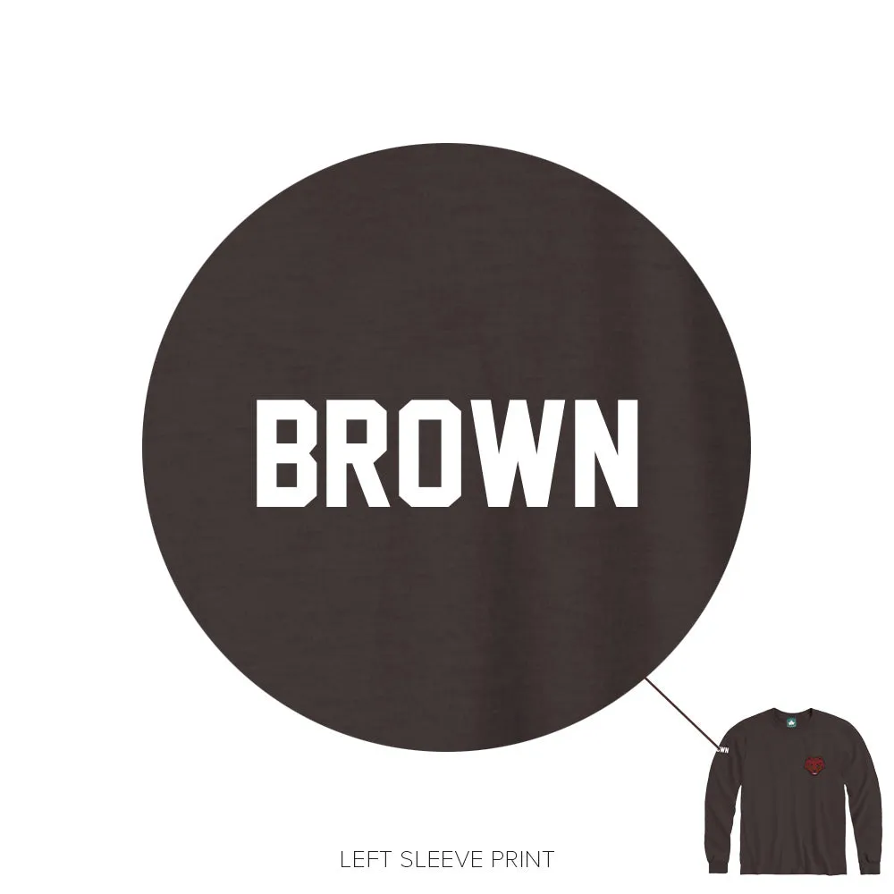 Brown Mascot Long Sleeve T-Shirt (Brown) sold by Barnesmith product image thumbnail 2