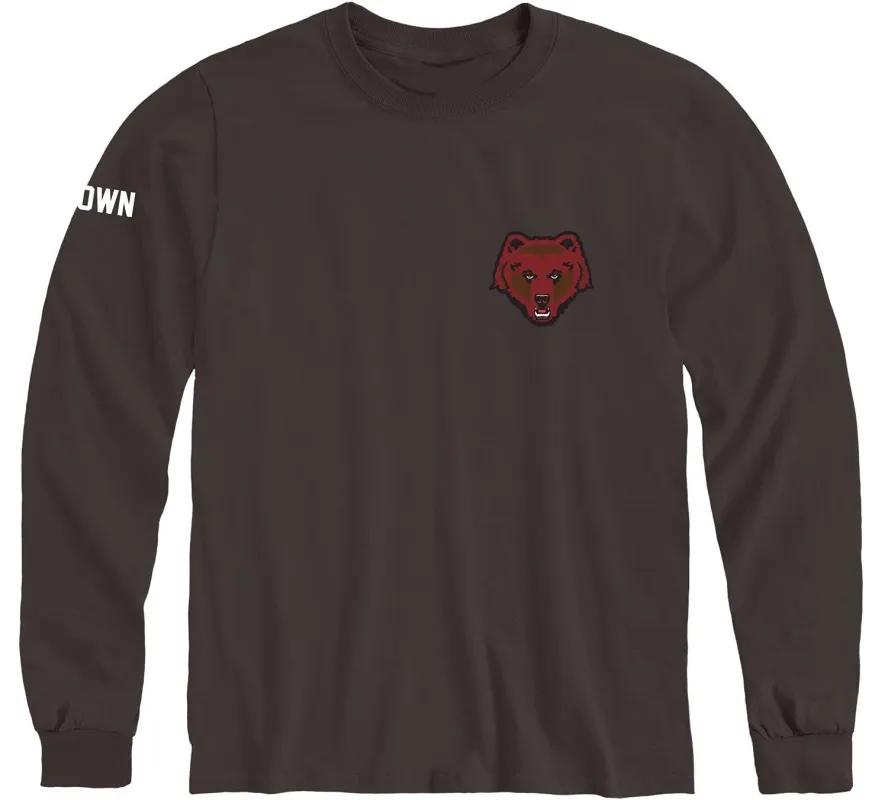 Brown Mascot Long Sleeve T-Shirt (Brown) sold by Barnesmith