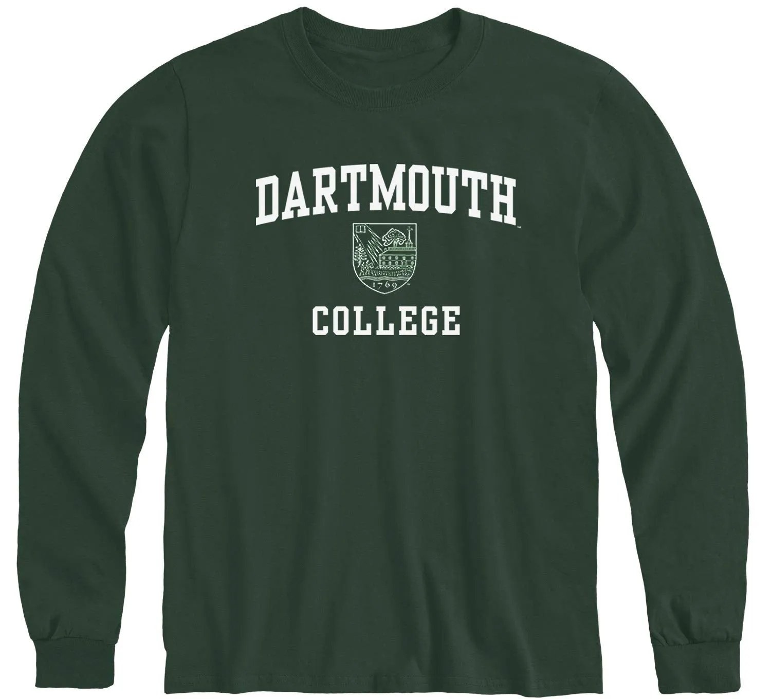 Dartmouth Crest Long Sleeve T-Shirt (Hunter) sold by Barnesmith