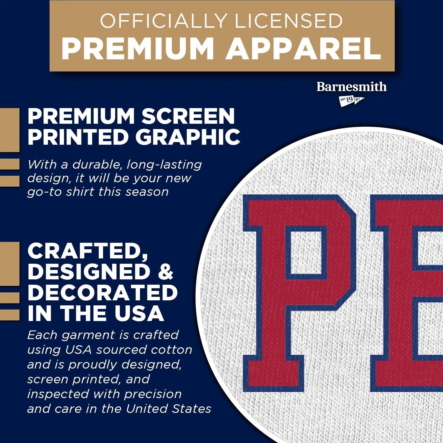 Penn Classic T-Shirt (White) sold by Barnesmith product image thumbnail 4