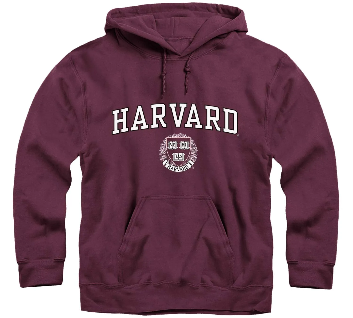 Harvard University Crest Hooded Sweatshirt (Crimson) sold by Barnesmith