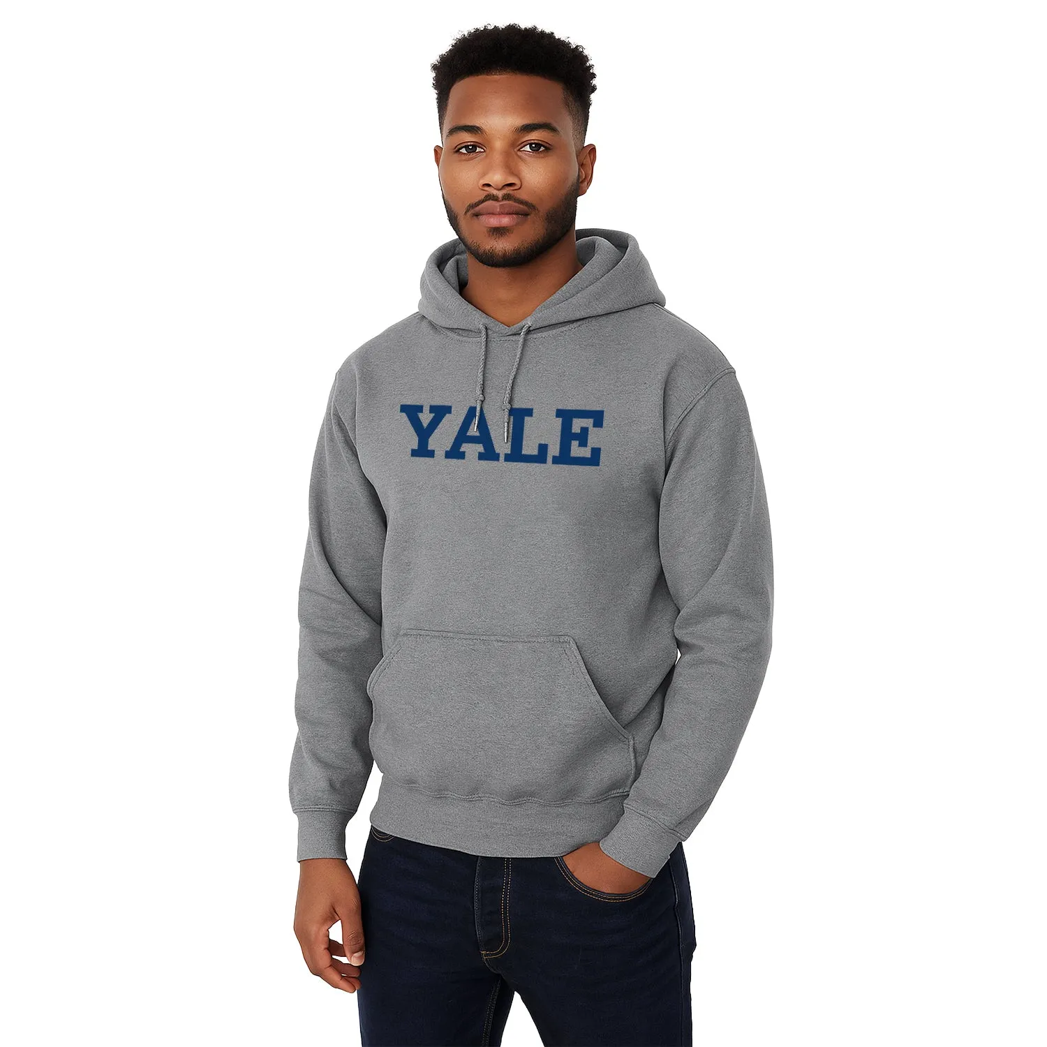 Yale Essential Hooded Sweatshirt (Heather Grey) sold by Barnesmith product image thumbnail 2