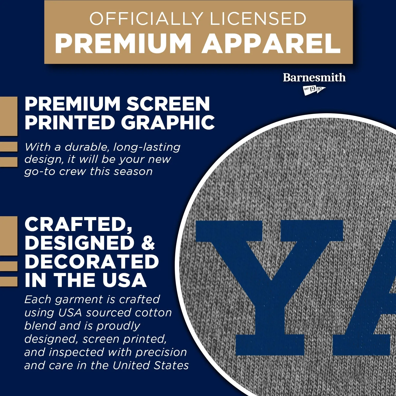 Yale Essential Sweatshirt (Heather Grey) sold by Barnesmith product image thumbnail 4