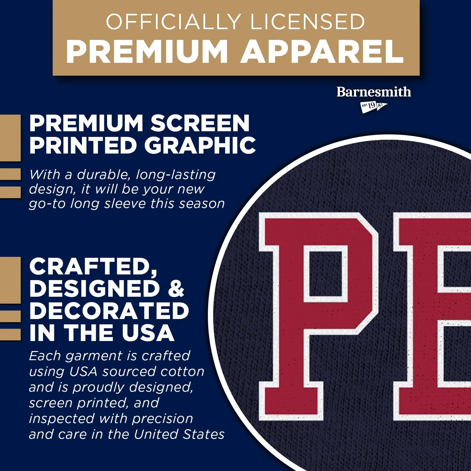 Penn Classic L/S T-Shirt - (Navy) sold by Barnesmith product image thumbnail 4